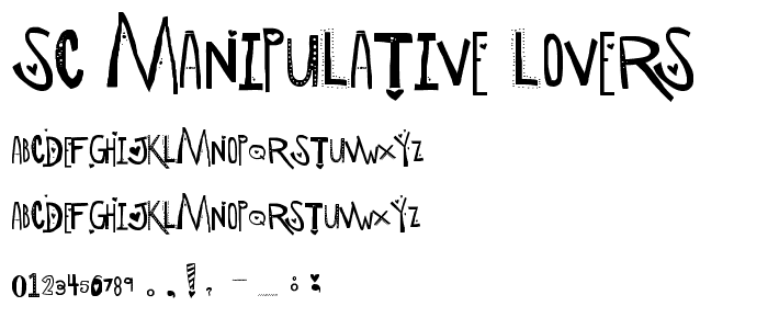 SC Manipulative Lovers font